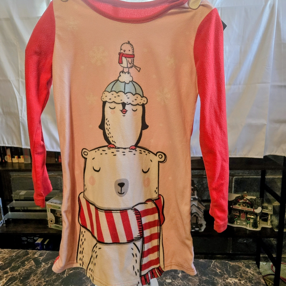 Wonder Nation Pink and Red Kids Pajama Nightgown